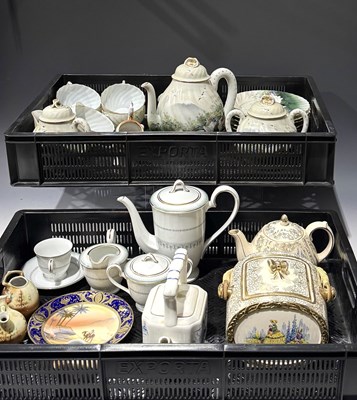 Lot 141 - A Japanese six-setting eggshell porcelain tea...