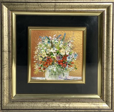 Lot 547 - An Arts and Crafts style enamelled plaque,...