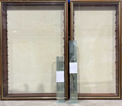 Lot 386 - Two wooden framed, glazed, model or display...