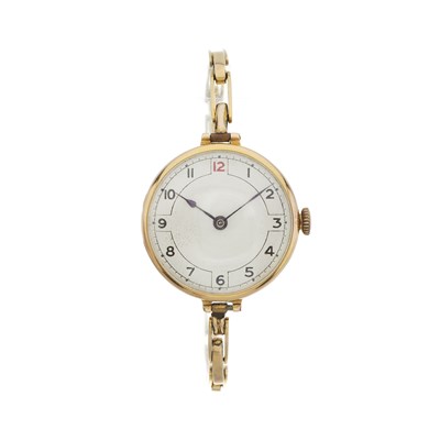 Lot 218 - Rolex, a 9ct gold bracelet watch