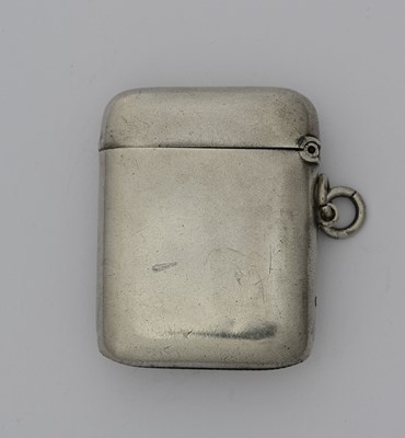 Lot 45 - An Edwardian silver and enamel vesta case, by...