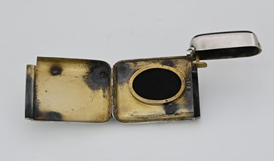 Lot 38 - A Victorian silver combination vesta case and...