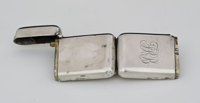 Lot 38 - A Victorian silver combination vesta case and...
