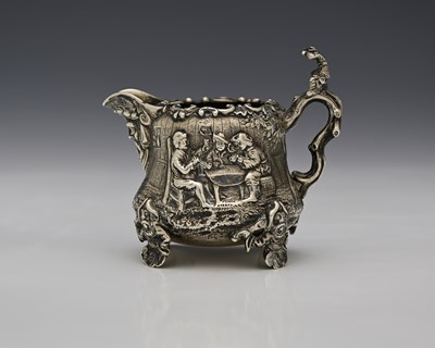 Lot 237 - A Victorian silver jug, by John Figg, London...