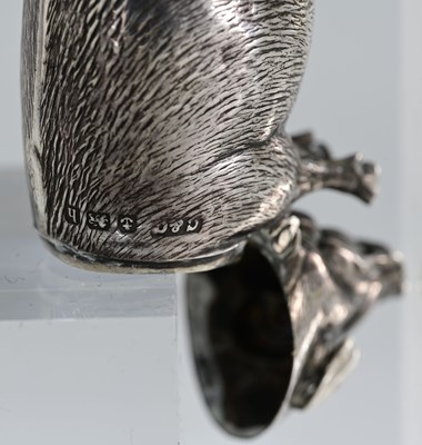 Lot 46 - An Edwardian silver novelty vesta case, by...