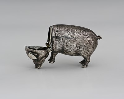 Lot 46 - An Edwardian silver novelty vesta case, by...