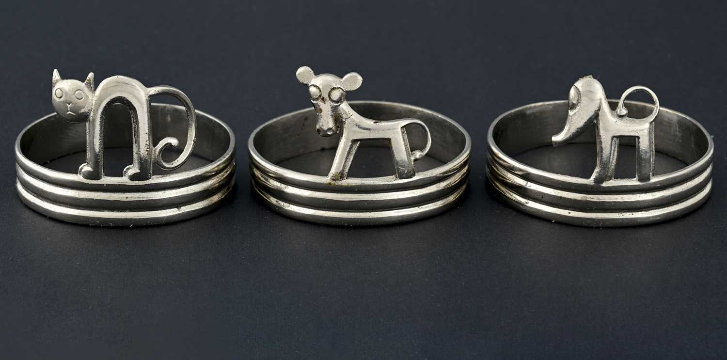 Lot 100 - Karl Hagenauer, three Art Deco chromed brass...