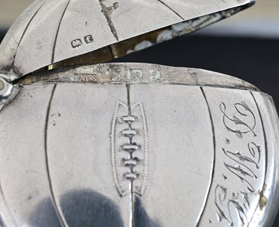 Lot 43 - An Edwardian silver novelty vesta case, by...