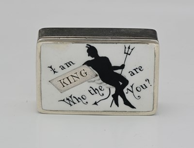 Lot 44 - A Victorian silver and enamel vesta case, by...