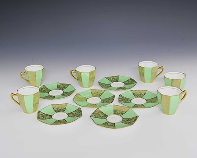 Lot 141 - A Royal Doulton coffee set, six settings,...