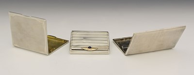 Lot 254 - A George V silver Art Deco cigarette case, by...