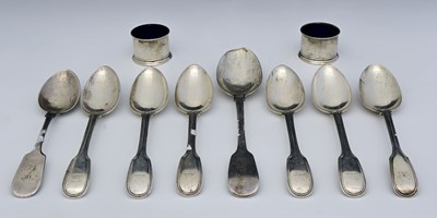 Lot 131 - A group of nineteenth-century English silver...