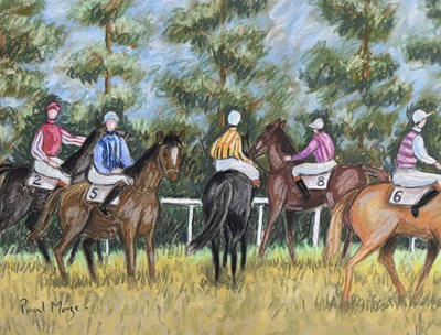 Lot 239 - Paul Lucien Maze (French-British, 1887-1979), At the Races, Goodwood
