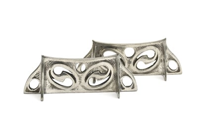 Lot 498 - A pair of Liberty & Co English Pewter knife...