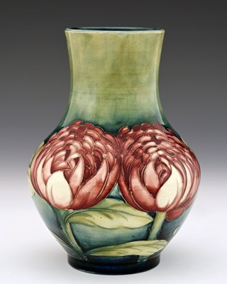 Lot 558 - William Moorcroft, a Waratah vase, circa 1930,...