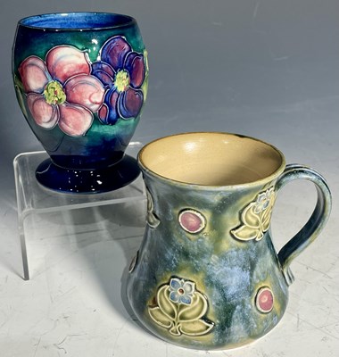 Lot 152 - A Moorcroft Clematis pattern goblet shaped...