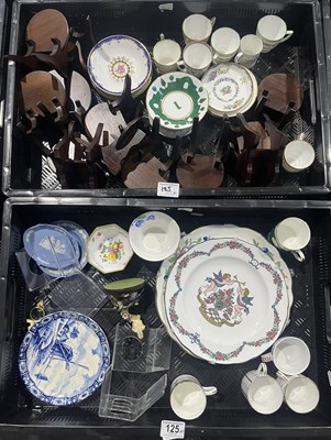 Lot 125 - A collection of British porcelain coffee cans...