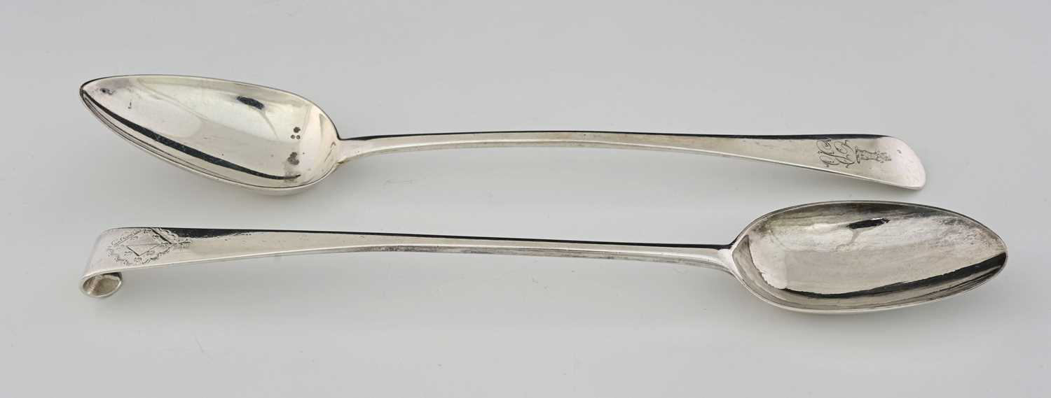 Lot 62 - A George III Irish silver hook-end basting...