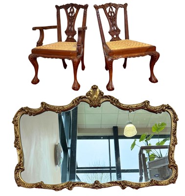 Lot 616 - Two miniature chairs, in the Chippendale style,...