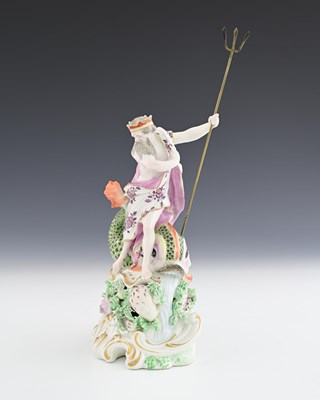 Lot 639 - Derby, a porcelain figure group of Neptune,...