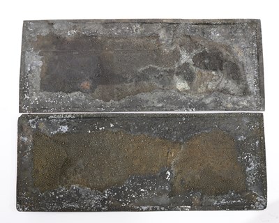 Lot 96 - Two Arts and Crafts copper plaques, cast in...