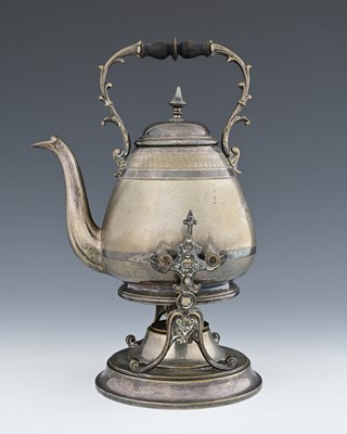 Lot 17 - WMF, an Aesthetic-style kettle on stand,...