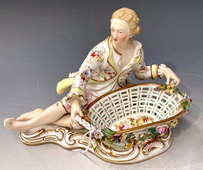 Lot 232 - A Continental 19th century hand-painted...