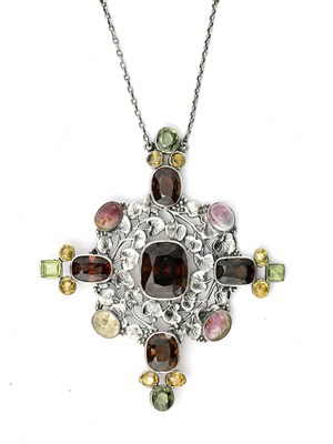 Lot 21 - Amy Sandheim, a large Arts and Crafts silver...