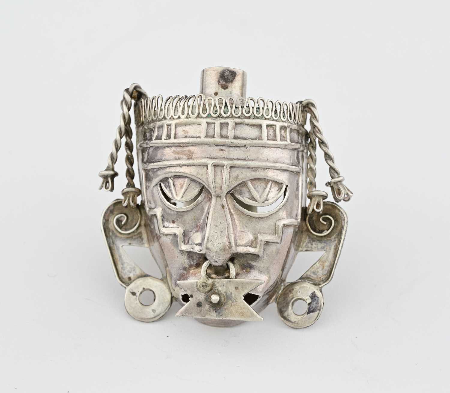 Lot 38 - A Mexican silver brooch, in the form of an...