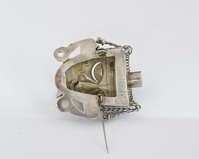 Lot 38 - A Mexican silver brooch, in the form of an...