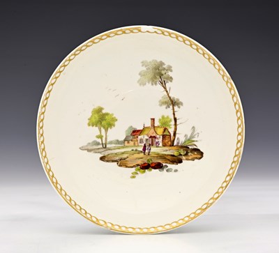 Lot 501 - Ansbach, a porcelain saucer circa 1770,...