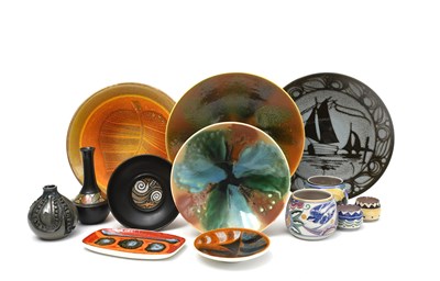 Lot 219 - A Poole Pottery Studio bowl, painted with...