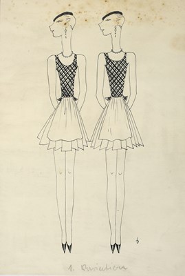 Lot 150 - Dorte Clara Dodo Burgner (1907-1998), Twins...