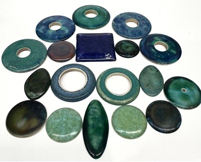 Lot 163 - A collection of Ruskin souffle glazed roundels...