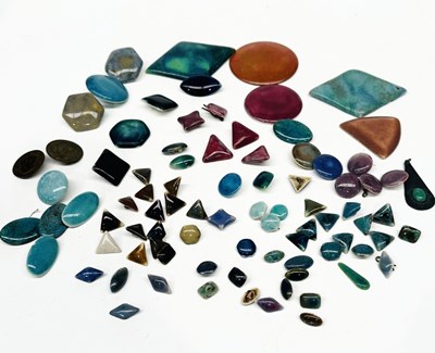 Lot 164 - A collection of Ruskin soufflè buttons,...