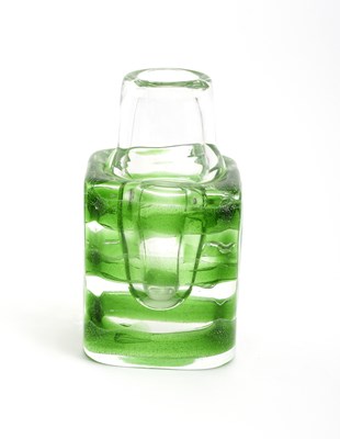 Lot 483 - Frantisek Vizner for Skrdlovice, a glass vase,...