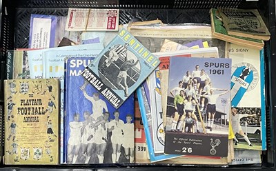 Lot 9 - A quantity of football books, pamphlets,...