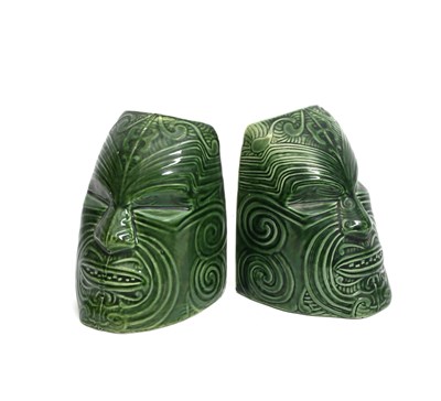 Lot 602 - A pair of Crown Lynn Wharetana Art pottery...