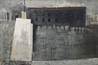 Lot 318 - James R Barclay Boatshed St Monance, 1962 oil...