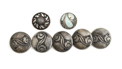 Lot 538 - A set of five Liberty & Co Cymric silver...