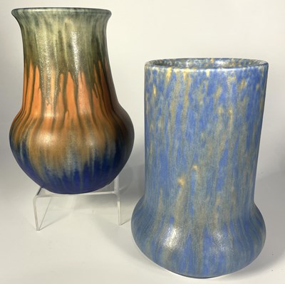 Lot 181 - Two Ruskin crystalline vases to include a vase...