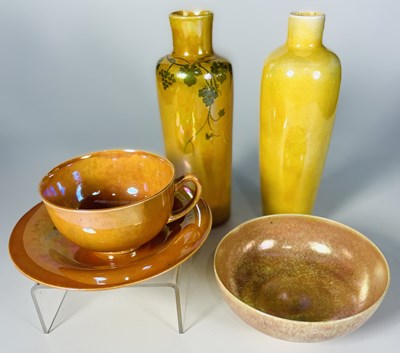 Lot 170 - A collection of Ruskin lustre glazed vessels...