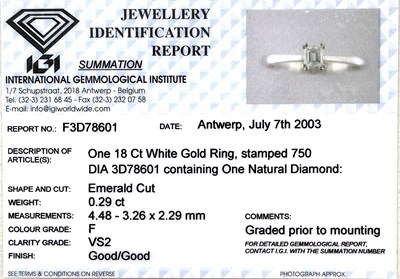 Lot 148 - An 18ct gold rectangular-shape diamond...
