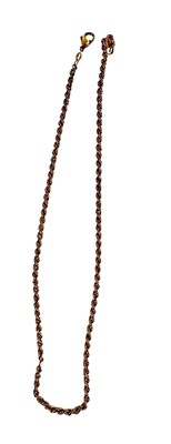 Lot 426 - A 9ct gold rope-twist chain necklace