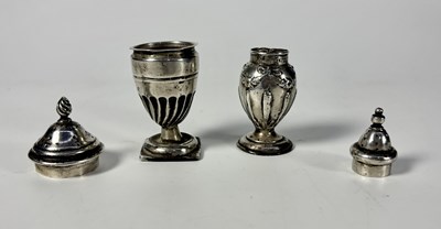 Lot 478 - Two hallmarked silver pepperettes, one by...