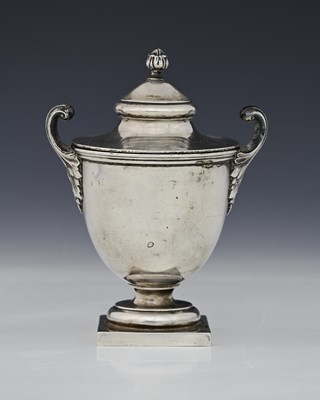 Lot 296 - A German silver sugar casket, twentieth...