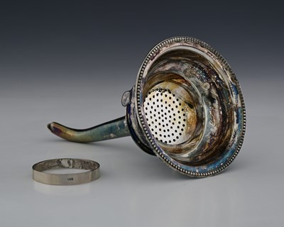 Lot 261 - An Elizabeth II silver wine funnel, by Barker...