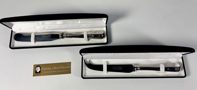 Lot 477 - A Queen's Golden Jubilee silver-handled cheese...
