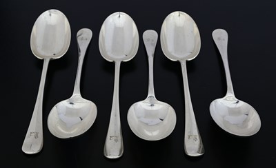 Lot 332 - A set of six George V silver Hanoverian...