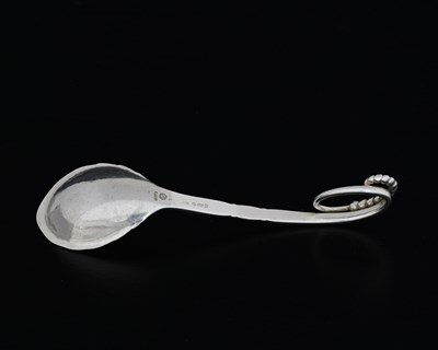 Lot 69 - Georg Jensen, a Danish silver Blossom spoon,...